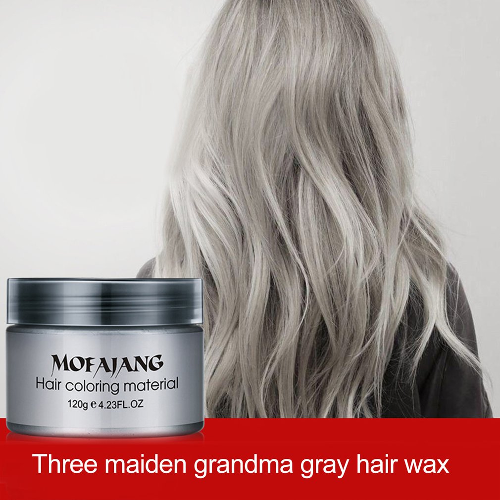 Grandma Grey Hair Mud Disposable Hair Coloring Cream