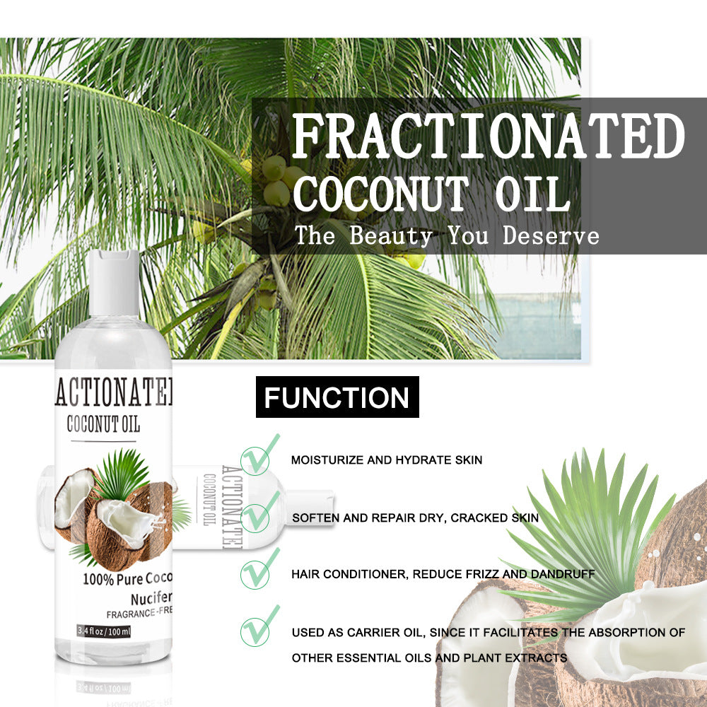 Hot Selling Coconut Moisturizing Massage Skin Care Refining Conditioner Oil