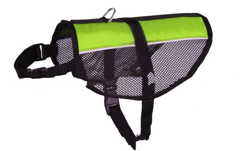 Breathable pet mesh waistcoat chest strap