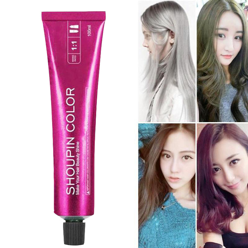Ammonia Free Hair Dye Single Color Cream Covering White Hair