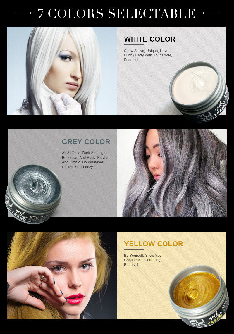 Disposable 7-color Hair Coloring Cream